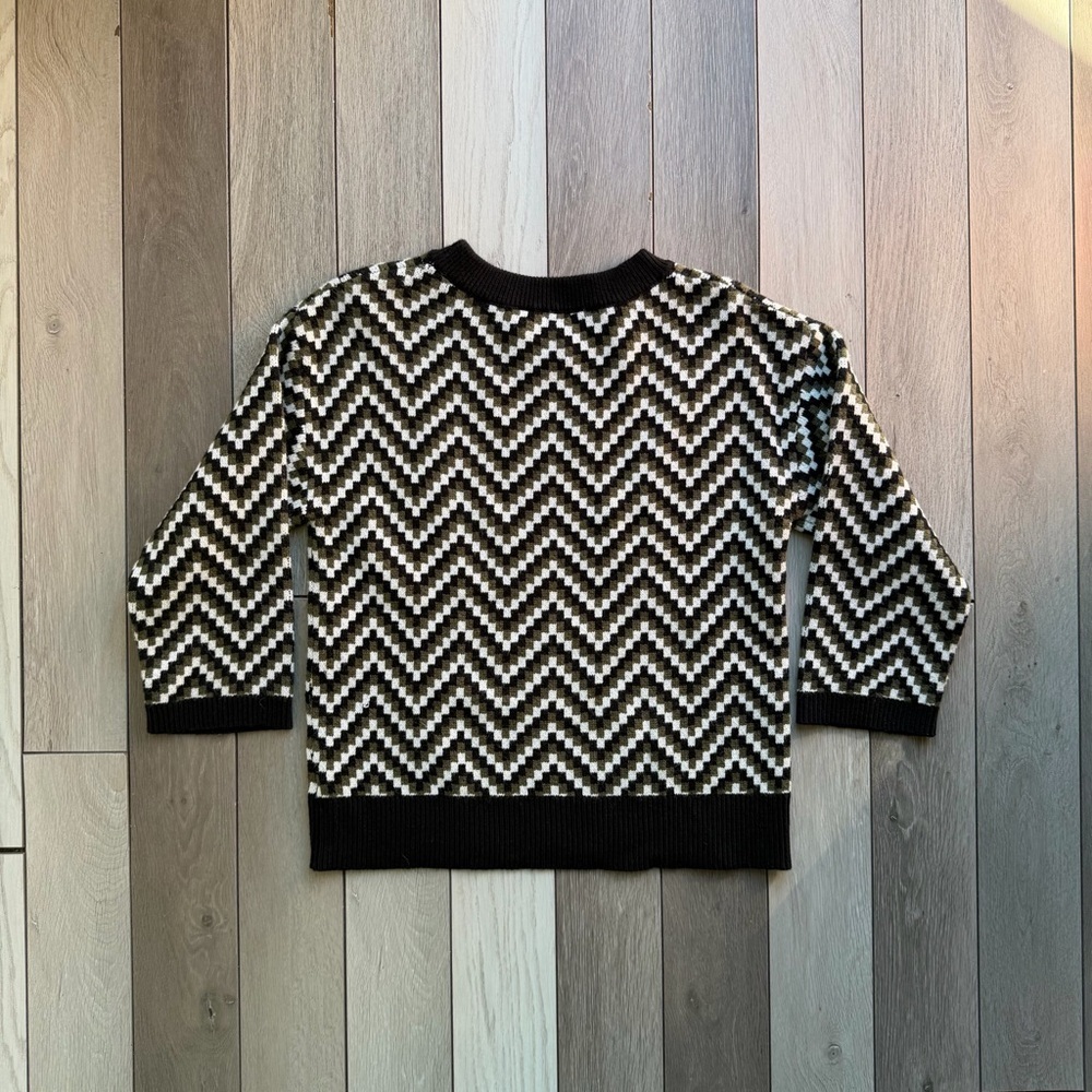 Elie Tahari Knit Crewneck Sweater with 3/4 Sleeves - Picture 6 of 6